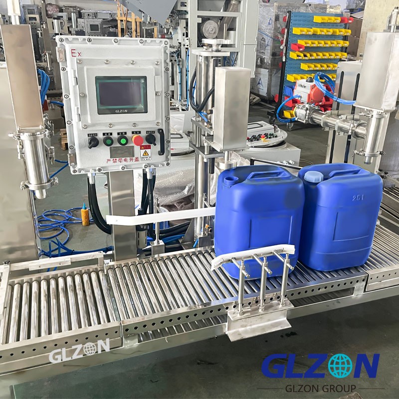 Double Head Jerrycan Filling Machine