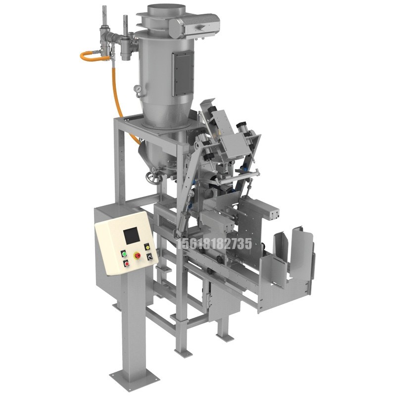 緩凝劑包裝機-25公斤閥口袋包裝機-自動夾蓋包裝機